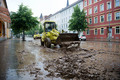 Heftige Überflutungen in Sachsen