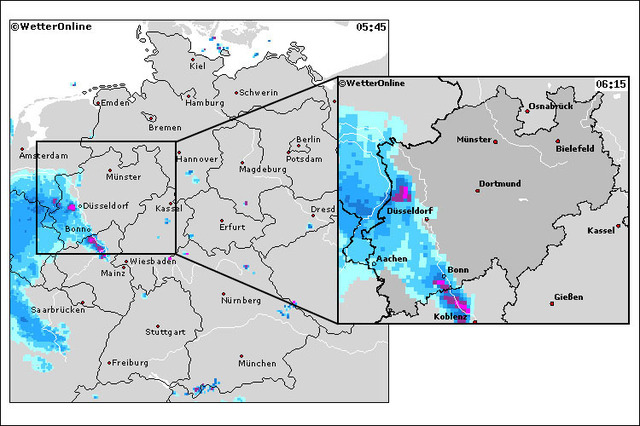 Hagelunwetter am Niederrhein