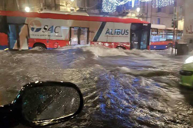 Überflutungen auf Sizilien