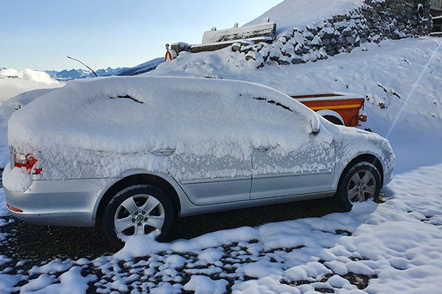 Kurzer Wintergruss in den Alpen