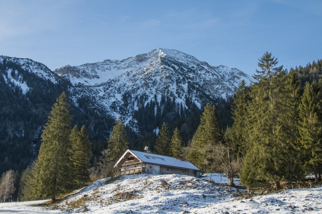 Winter im Schatten der Alpen