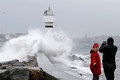 Sturm peitscht Mittelmeer auf