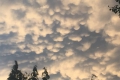Mammatus-Wolken nach Gewittern