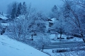 Starker Schneefall in Oberbayern