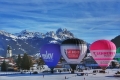 Ballonfestival in den Alpen