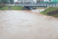 Leichtes Hochwasser an Flüssen