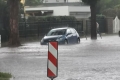 Überflutete Strassen im Nordosten