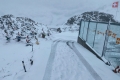 Alpen: Wintergrüsse in den Bergen